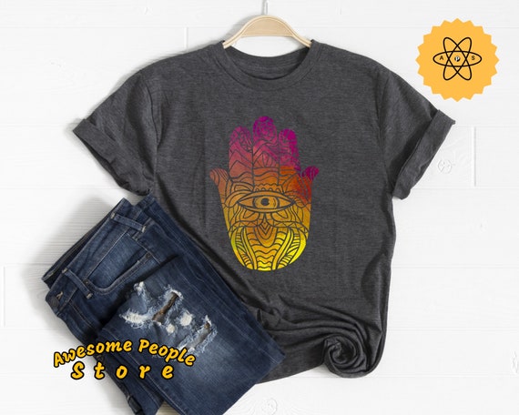 Hand Of Fatima Shirt, Hamsa, Hamsa Shirt, Hamsa Gift, Jewish Hamsa Shirt, Hamsa Hand Shirt, Hand Of Fatima Gift, Spiritual Shirt, Third Eye