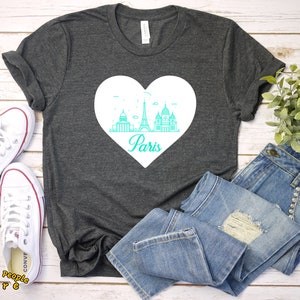 I Love Paris Shirt / Eiffel Tower Shirt / France Shirt / Paris Tshirt / Paris Shirt / Eiffel Tower T Shirt / Eiffel Tower Gifts / France Tee