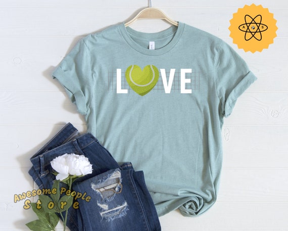 Tennis Heart, Tennis Player, Love Tennis Shirt, Tennis Shirt, Tank Top, Hoodie, Tennis Gift, Tennis Lover, Tennis Shirts, Tennis Fan