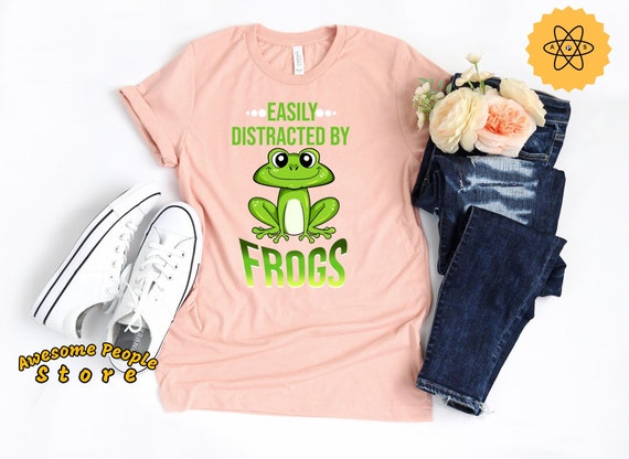 Easily Distracted By Frogs, Frogs Shirt, Frogs Gift, Frogs, Frogs Party, Birthday Party Frogs, Science Teacher, Frogs Lover, Birthday Girl
