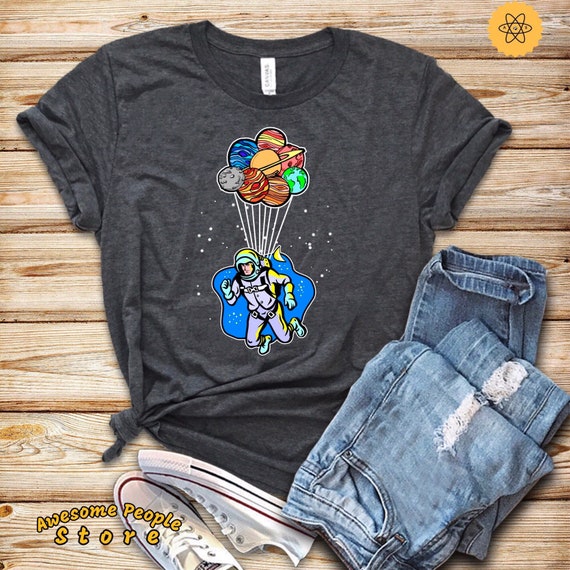 Astronaut Holding Planets T shirt / Astronomy Cosmonaut Cosmos Space Earth T shirt / Geek Nerd Shirt / Lovely To the Moon and Back T shirt