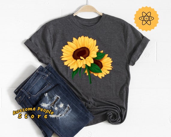 Sunflower Tee, Vintage Sunflower Shirt, Design Art, Sunflower Tee Shirt, Sunflower, Sunflower T Shirt, Sunflower Shirt, Sunflower Party