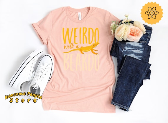 Bearded Dragon, Bearded Dragon Shirt, Weirdo With My Beardo, Animal Lovers, Bearded Dragon Costume, Bearded Dragon Gift, Bearded Dragon Dad