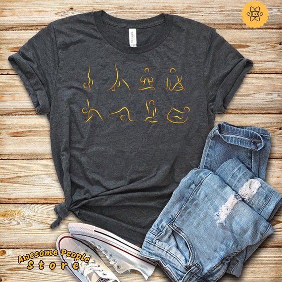 Yoga Positions, Yoga Icons, Yoga Shirt, Yoga Gift for Yogis, Tank Top, Hoodie, Funny Yoga Shirt,  Yoga Clothing, Meditation Shirt, Yoga