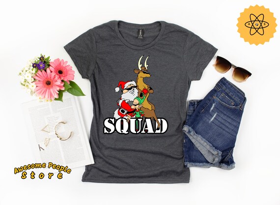 Santa Elf Reindeer Shirt / Ugly Christmas Sweater / Christmas Squad Shirt / Ugly Christmas Shirt / Funny Ugly Christmas / Santa's Squad