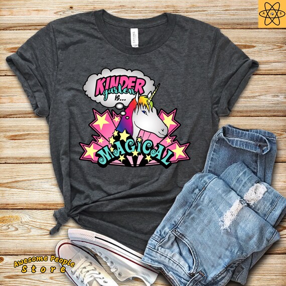 Kindergarten Shirt / Girl First Day Of Kindergarten Shirt / Kindergarten Outfit Shirt Girls Back To School / Shirt Unicorn / Kinder Unicorn
