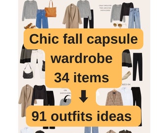 34 articles - 91 idées de tenues Garde-robe capsule chic d'automne