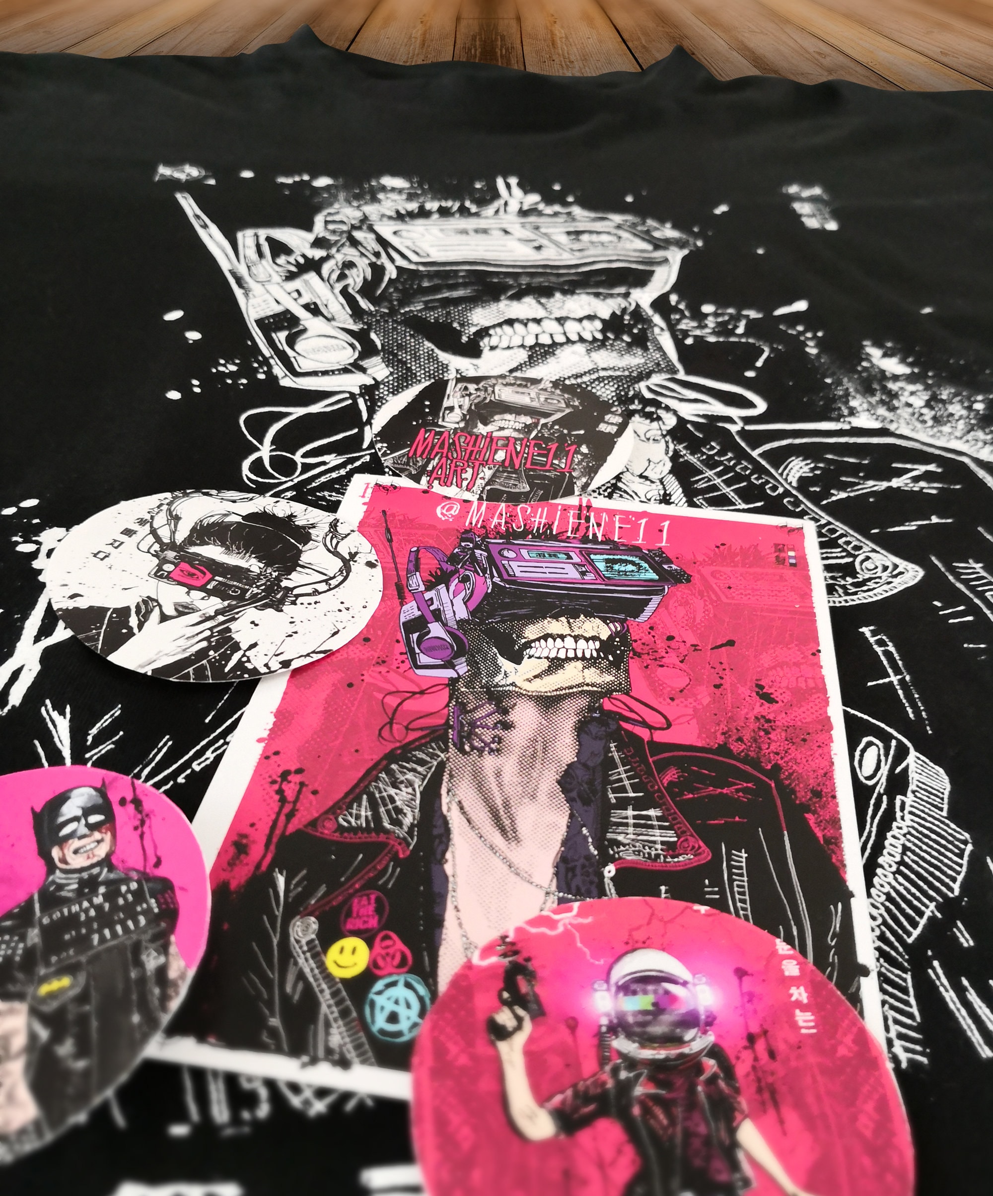 Rock & Roll Squelette Guitare Rock Heavy Metal T-Shirt Unisex Conçu