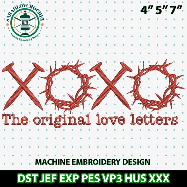 Valentine Vibes Embroidery Machine Design, Xoxo The Original Love Letters Embroidery Design, Happy Valentine Design, Instant Download