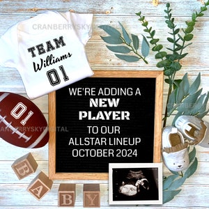 Digital Football Baby Announcement: Sports Fan Pregnancy Reveal