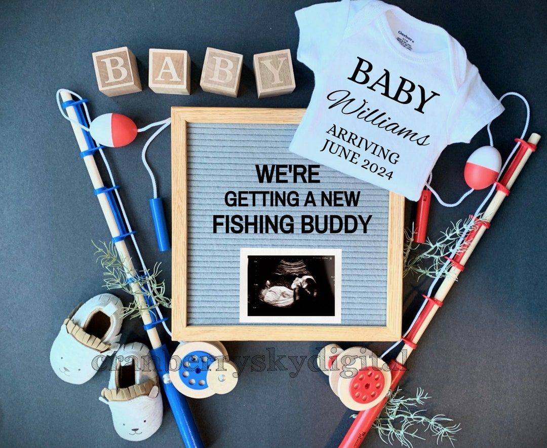 Fishing Baby Announcement Social Media Fishing Buddy Pregnancy