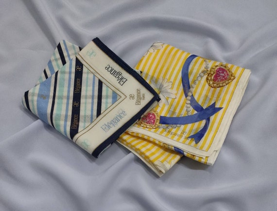 Set 2 pieces Elegance Paris stripes/floral pattern