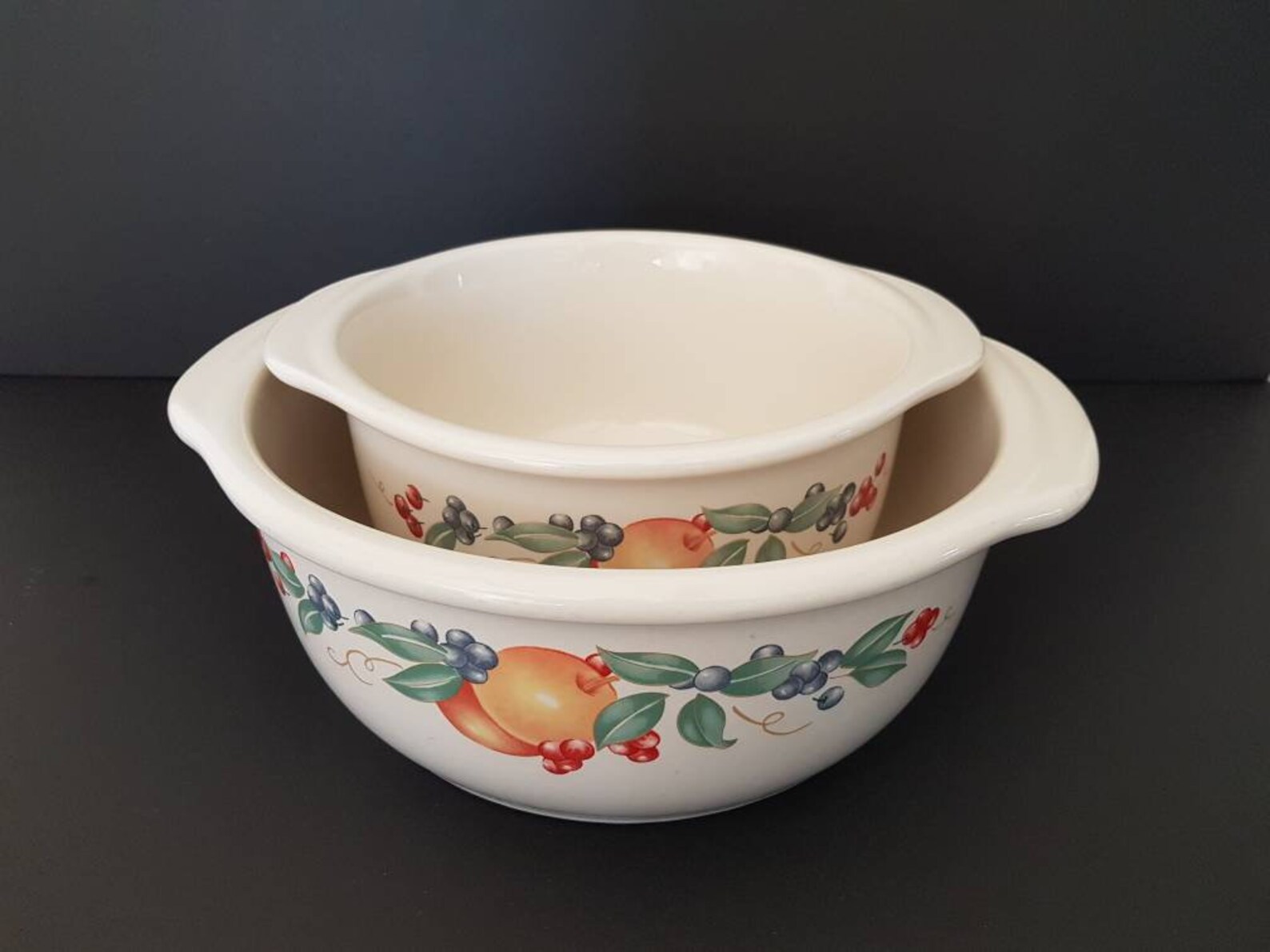 Corelle CorningWare Abundance Fruit Nesting Casserole Dishes Etsy