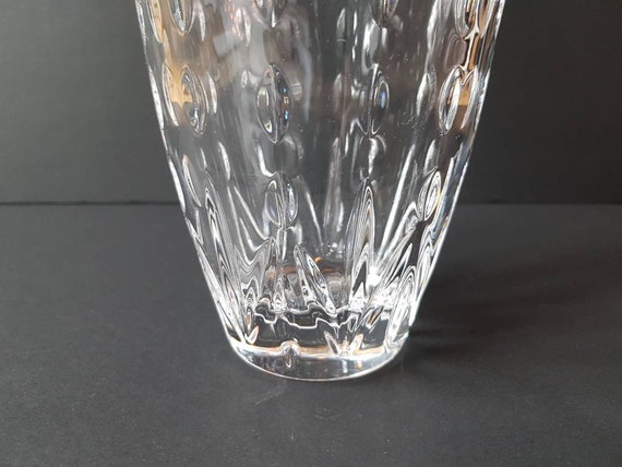 Tall Vintage Crystal Vase Etsy