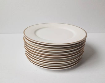 Pack of 6 Chomette White Patterned Side Plates 200mm  #6C35 