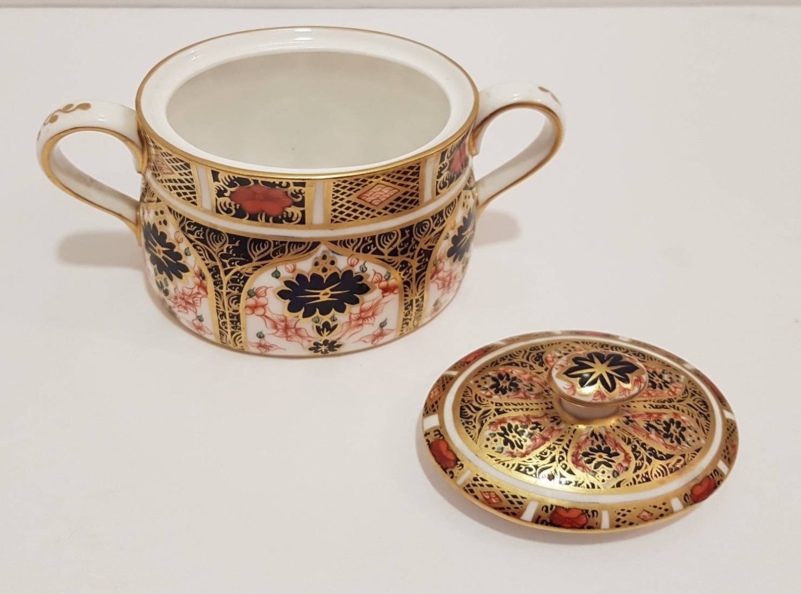 Royal Crown Derby Lidded Sugar Bowl Old Imari RARE Etsy