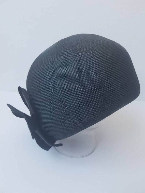 Vintage Black Toque Cloche Eaton's Millinery
