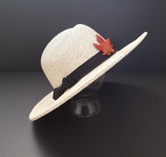 Nine West Summer Hat With Maple Leaf - Etsy display picture 2