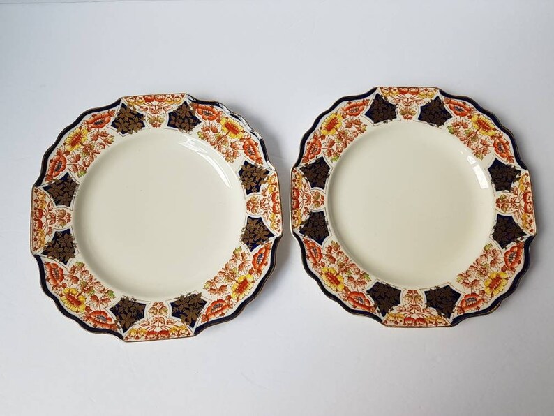 China Dinner Plates by Myott Son & Co Derbytone 7808 Etsy