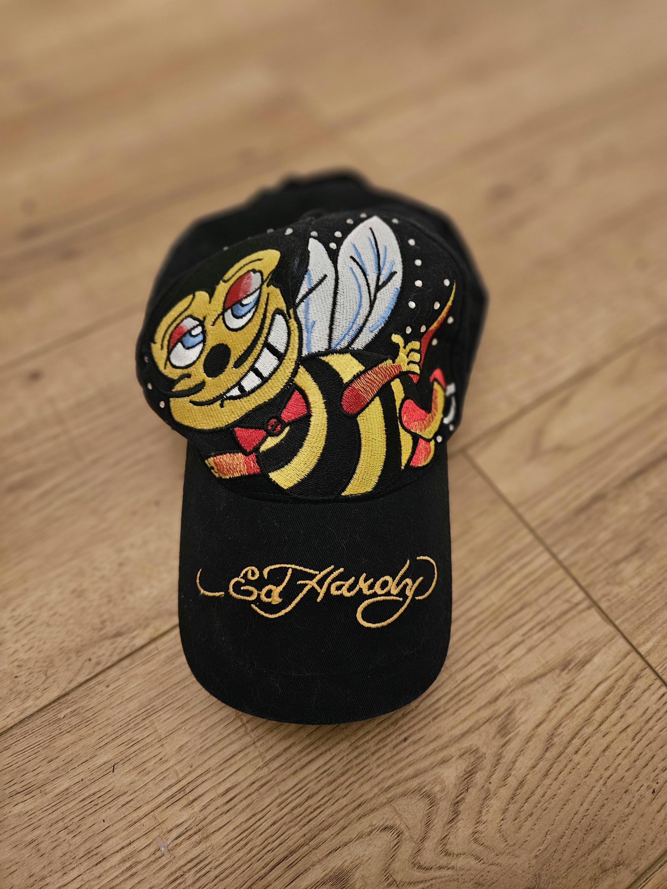 希少 限定Y2K Ed hardy 刺繍 デニムメッシュキャップ スカルハート