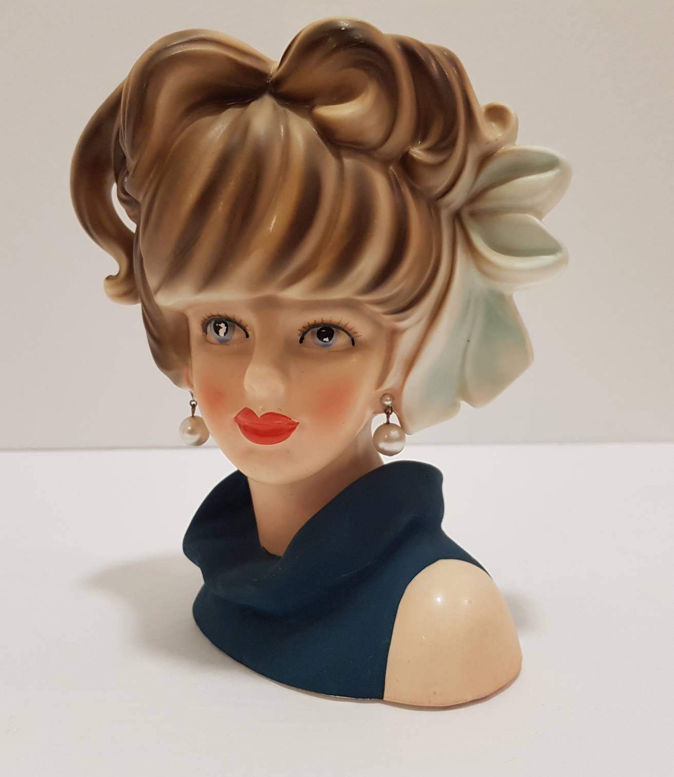 Vintage Ladies Head Vase by Relpo Japan K1695 Etsy