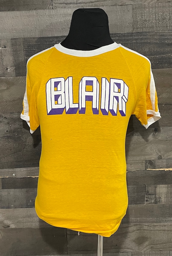 Vintage Blair Champion Yellow 80s tee tshirt / Vintag… - Gem