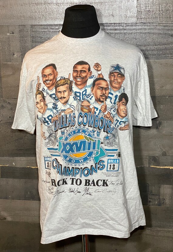 Vintage Dallas Cowboys Super Bowl XXVIII Cartoon F