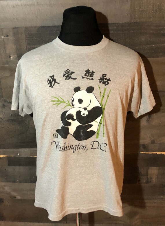 Vintage 1980s Panda Bear Washington DC Travel Tour