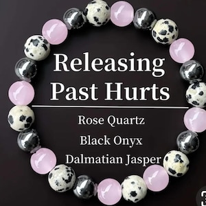 Releasing The Past Letting Go Of Negativity And Living Your Best Life Support Bracelet Made From 8mm Gemstone Beads Elasticated Various Size