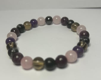 Loss And Greif Support Bracelet Made From Specially Chosen 8mm Gemstone Beads To Support Both Emotional And Physical Loss Of Our Loved Ones