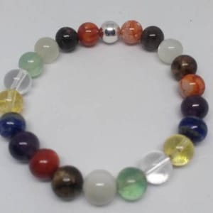 Menopause Symptom Support Reiki Infused 8 mm Various Gemstone Beads Elasticated Bracelet Various sizes