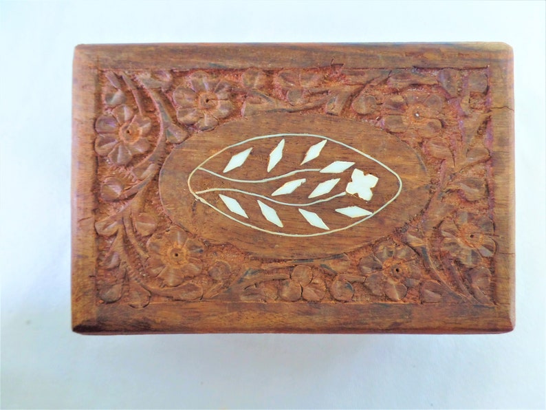 Vintage Teak Wood Trinket/Jewelry Box Vintage Teak Wood | Etsy