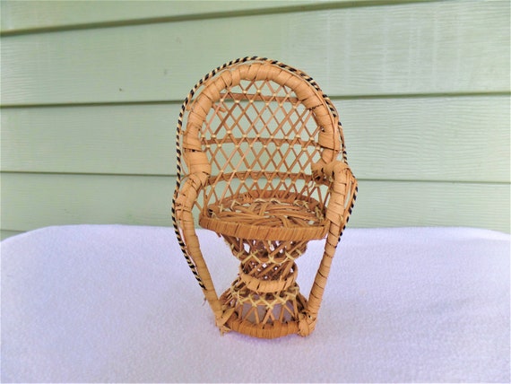 miniature wicker chair