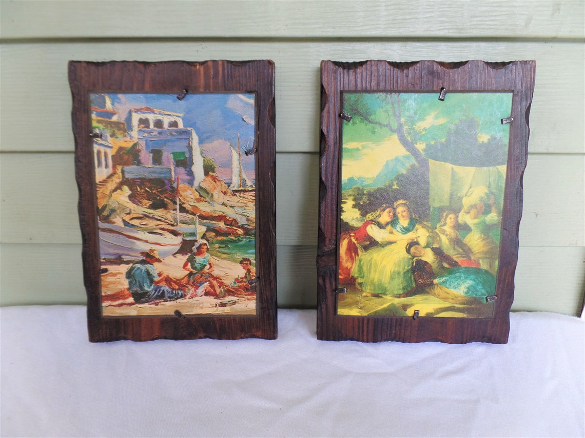 Vintage Large Wall Art Made in Spain Handcrafted Vintage Etsy