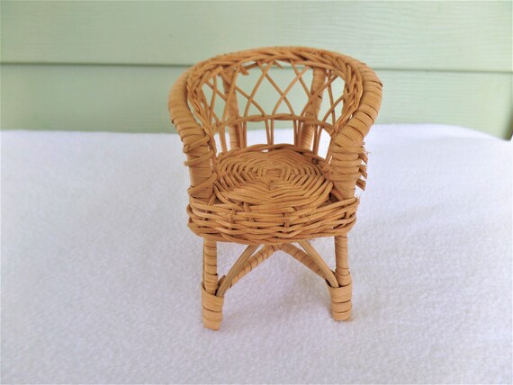 miniature wicker chair