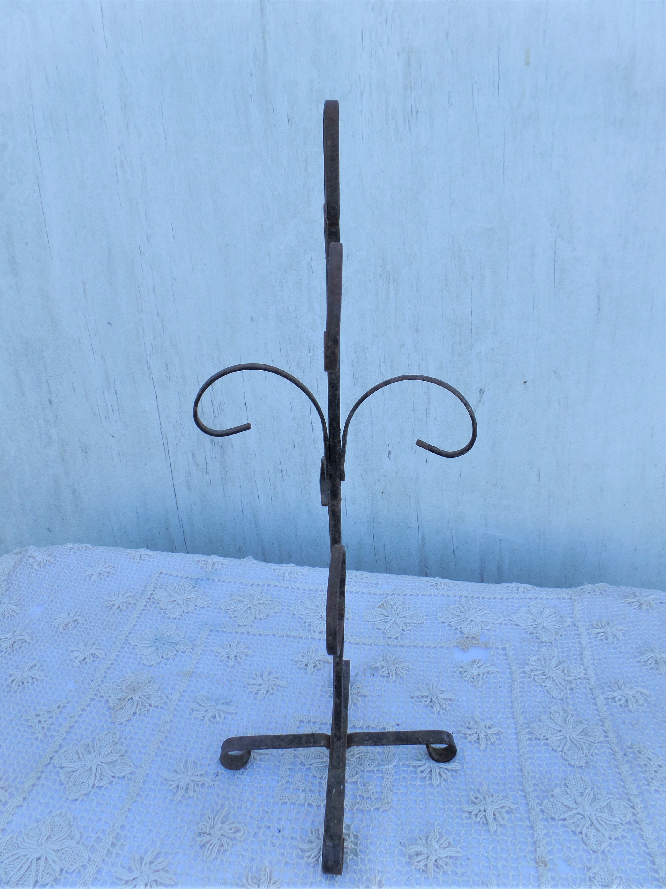 Vintage Bronze Tone Metal Ornate Vanity Top Jewelry Organizer Etsy