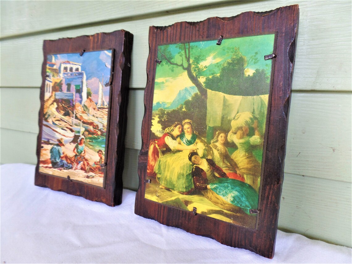 Vintage Large Wall Art Made in Spain Handcrafted Vintage Etsy