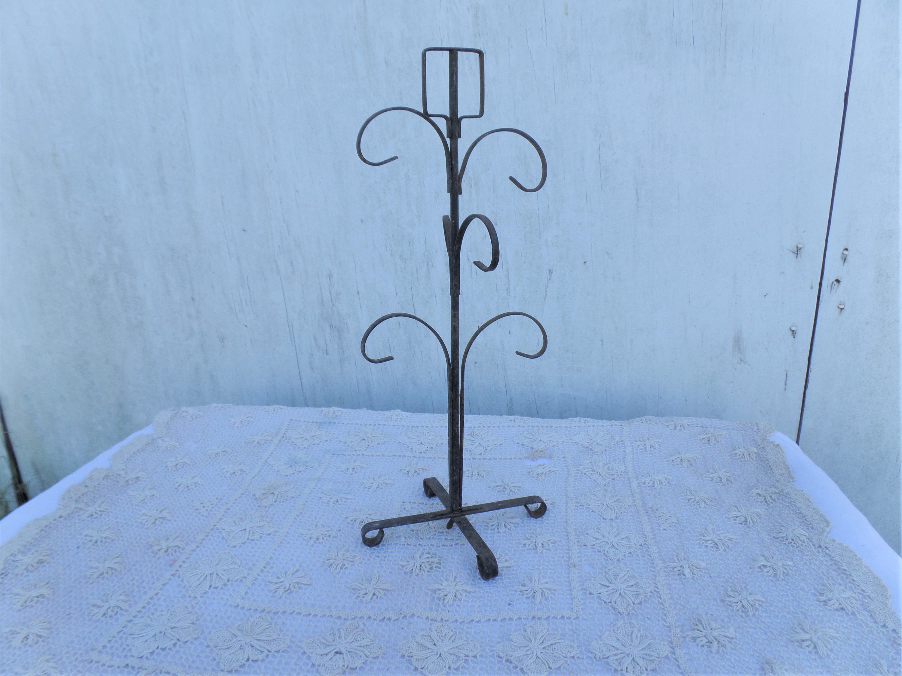 Vintage Bronze Tone Metal Ornate Vanity Top Jewelry Organizer Etsy