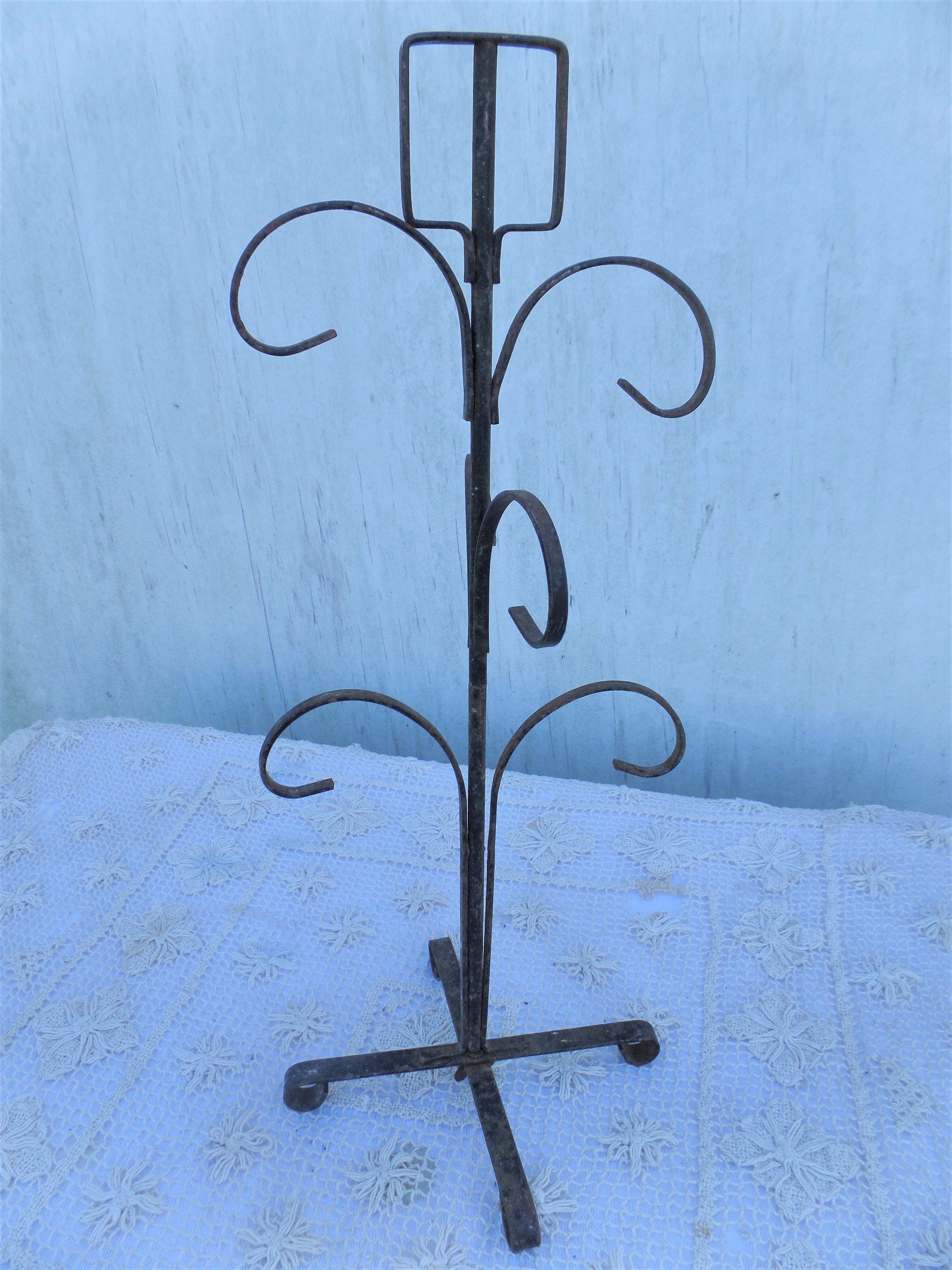 Vintage Bronze Tone Metal Ornate Vanity Top Jewelry Organizer Etsy