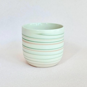 Handmade Marbled Porcelain Cup: Minimalist Ceramic Coffee Tea Cup