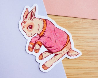 Goat Sticker, Cute Goat Gifts, Sweater Goat, Pygmy Goat Art, Goats in Sweaters, Animals in Sweaters, Farm Animal Stickers, Cozy Animals
