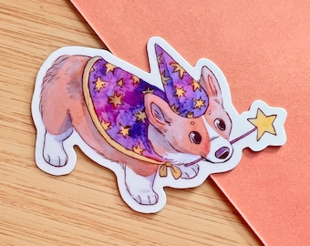 Cute Corgi Sticker, Corgi Lover Gift, Magical Dogs, Corgi Mom, Welsh Corgi, Corgi Sticker, Little Dogs, DnD Dog, Pembroke Welsh Corgi, Puppy