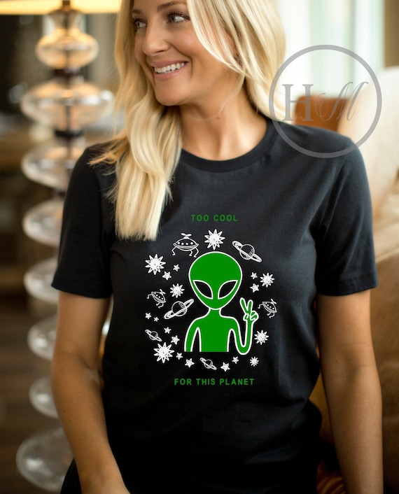 Grey Alien Shirt/t Shirt/tee, Alien Clothes, Alien Head