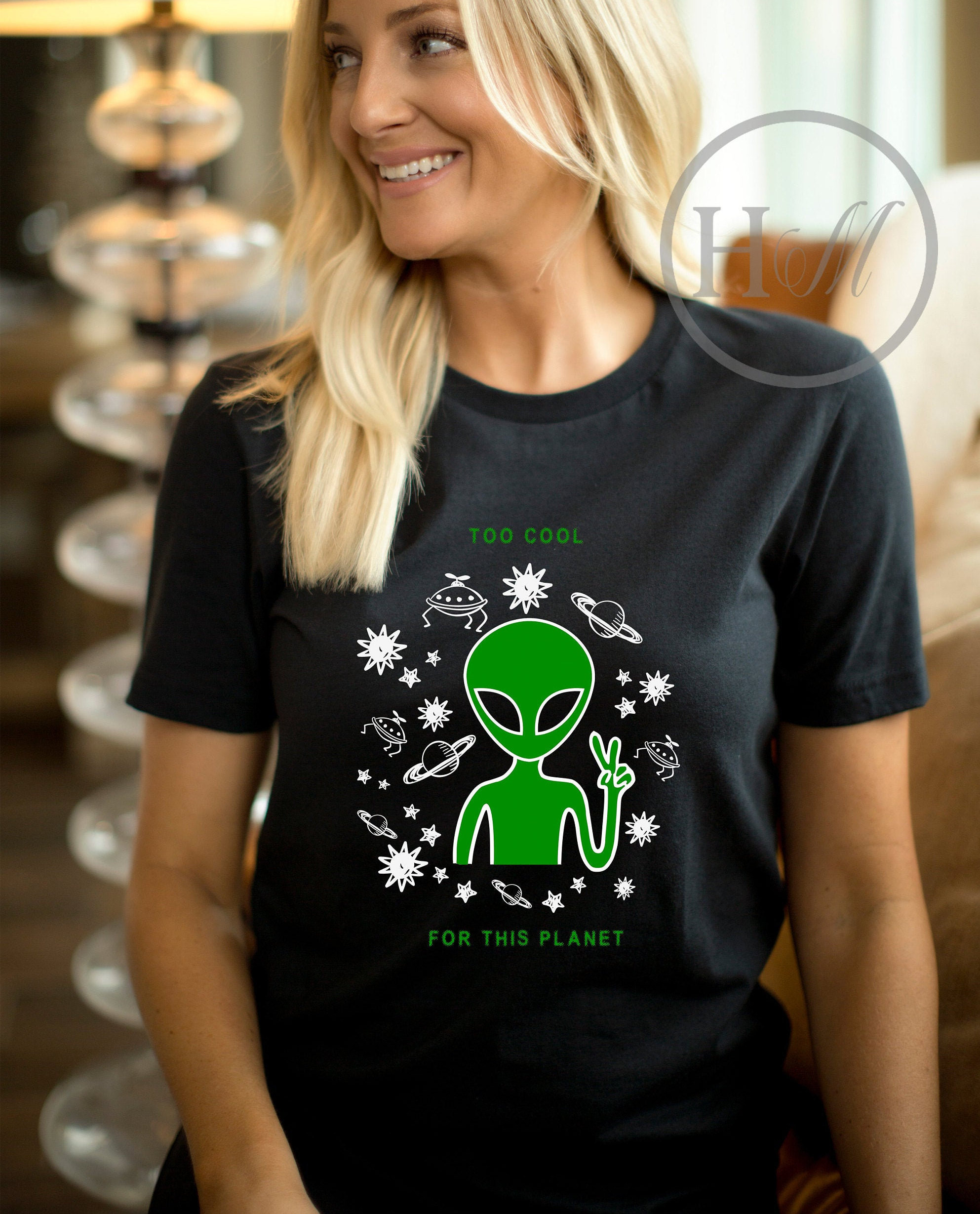 Space Alien エイリアン Tシャツ BONEZ SHADOWS DYS Space Alien
