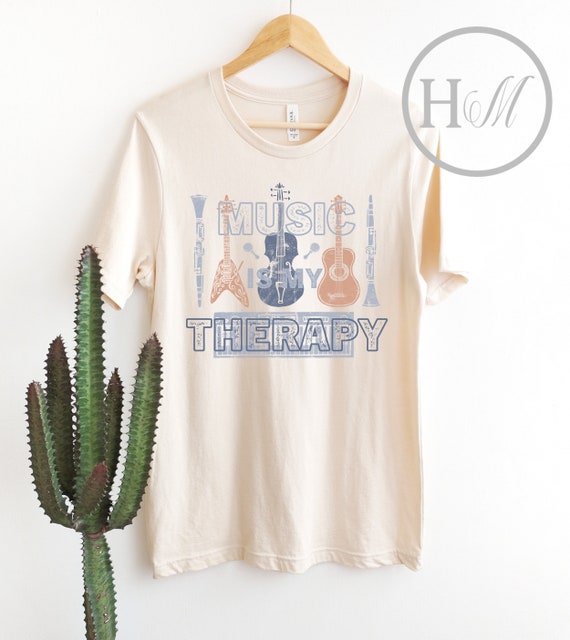 Music Therapy TShirt Gift - Music Therapist - Music Teacher Shirt - Music Lover Gift - Mental Health Therapist Gift - Piano Teacher Gift