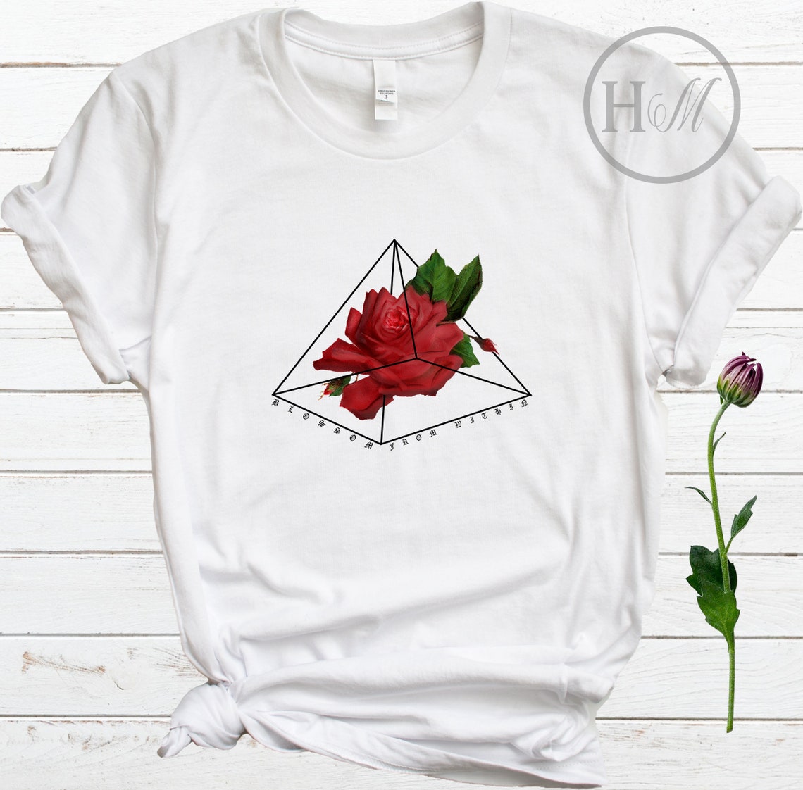 Red Rose Shirt Aesthetic Clothing Rose Red Rose Aesthetic T Shirt - Etsy
