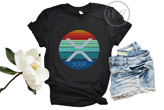 Official Xrp Ripple New Logo Tshirt Vintage Look Crypto Tee Official Xrp Ripple New Logo Tshirt Vintage Look Crypto Tee
