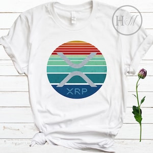 XRP Crypto Shirt - Retro Sunset XRP TShirt - Defi Shirt - Cadeaux de crypto-monnaie - Crypto Currency Shirt - Ripple XRP - To The Moon