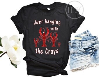 Langusten Shirt, lustige Feinschmecker Familie Shirt, Louisiana Flusskrebse Schlammbugs T-Shirts, Mardi Gras Langusten T-Shirt
