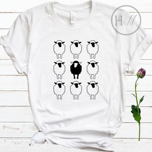 Black Sheep Of The Family Shirt - Be Unique Shirt - Sheep Shirts - Think For Yourself - Anarchist Shirt - Political Gift - Sheep Lover Gift